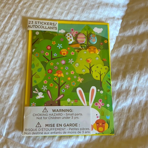 Two Adorable Papyrus Easter Cards for Children - One Puzzle, One w/ 23 Stickers - Picture 2 of 5